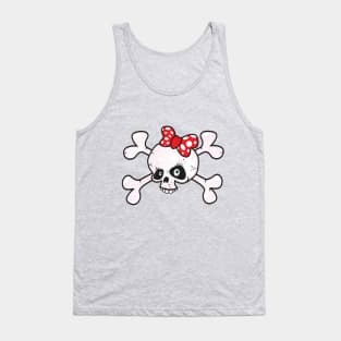 girl power skull Tank Top